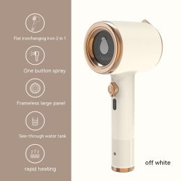 Mini Portable Handheld Garment Steamer Fabric Steam Iron For Clothes Travel Home Appliances Vertical US Plug Ironing Machine (Option: Beige-Eu-1PCS)