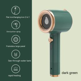 Mini Portable Handheld Garment Steamer Fabric Steam Iron For Clothes Travel Home Appliances Vertical US Plug Ironing Machine (Option: Green-Us-1PCS)